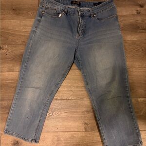 Seven7 Women's Blue Ankle & Cropped Jeans